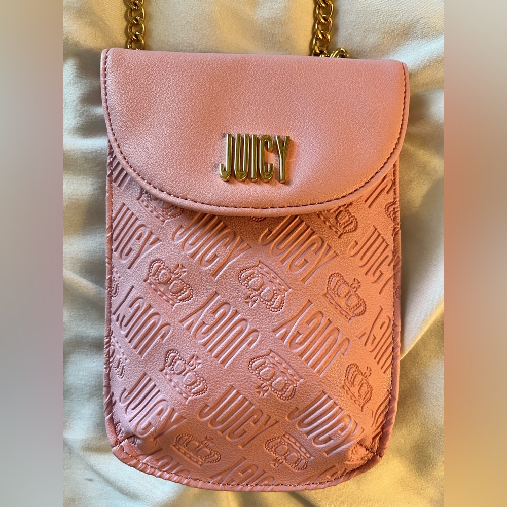Juicy Couture Blush Embossed Crossbody Bag